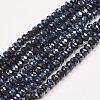 Electroplate Glass Beads Strands X-EGLA-D020-3x2mm-35-1