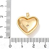 Valentine's Day Brass Micro Pave Cubic Zirconia Pendants CU-H001-02A-G-3