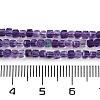 Natural Purple Fluorite Beads Strands G-P553-E02-01-5