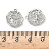Christmas Brass Micro Pave Clear Cubic Zirconia Pendants KK-A280-03B-P-3