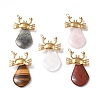 Natural Mixed Gemstone Pendants G-I343-04-1