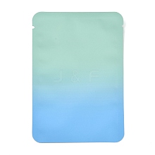 Two Tone Rectangle Plastic Zip Lock Gift Bags OPP-C003-01A-02