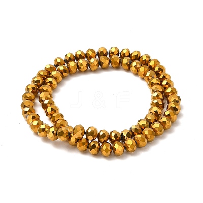 Electroplate Transparent Glass Beads Strands EGLA-A034-T8mm-UA01-1