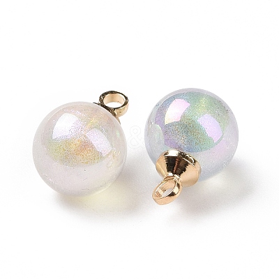 Plating Acrylic Charms X1-OACR-N010-058B-1