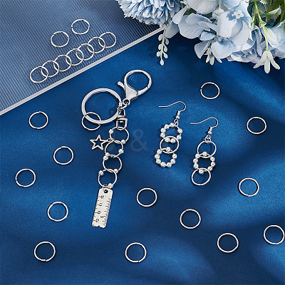 200Pcs 304 Stainless Steel Open Jump Rings STAS-UN0057-96-1