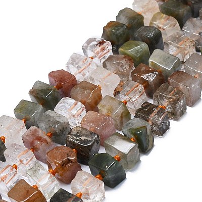 Natural Rutilated Quartz Beads Strands G-K245-F05-04-1