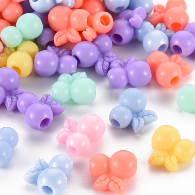 Opaque Acrylic Beads TACR-S154-42D-1