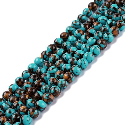 Synthetic Gold Clinquant Stone Beads Strands G-Z025-04-1