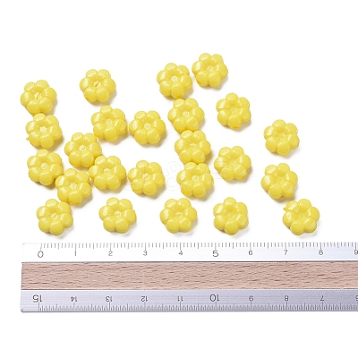 Opaque Acrylic Flower Beads X-SACR-R821-06-1