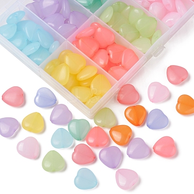 150Pcs 10 Style Transparent Acrylic Beads TACR-YW0001-55-1