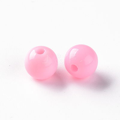 Opaque Acrylic Beads MACR-S370-C10mm-A01-1
