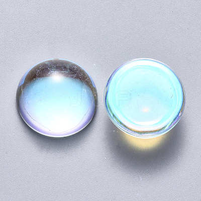 Transparent Glass Cabochons GLAA-S190-013A-D01-1