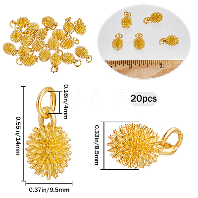 20PCS Rack Plating Alloy Charms PALLOY-SC0004-23-1