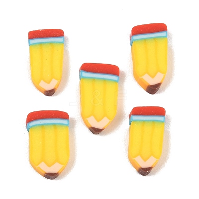 Back to School Handmade Polymer Clay Cabochons CLAY-A007-10B-1