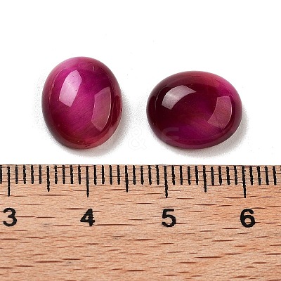 Dyed Natural Tiger Eye Cabochons G-G145-01A-22-1