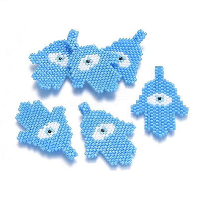 Handmade Japanese Seed Beads Pendants SEED-L008-050A-1