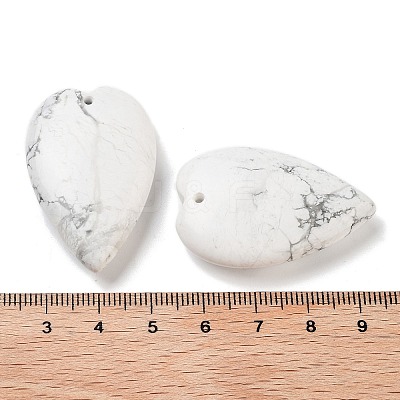 Natural Howlite Pendants G-D087-02L-1