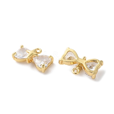 Brass Charms with Glass KK-S512-03G-1