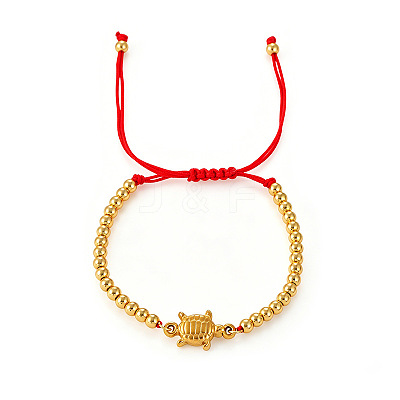Summer Beach Adjustable 304 Stainless Steel Sea Animals Round Braided Bead Bracelets WG76B97-03-1