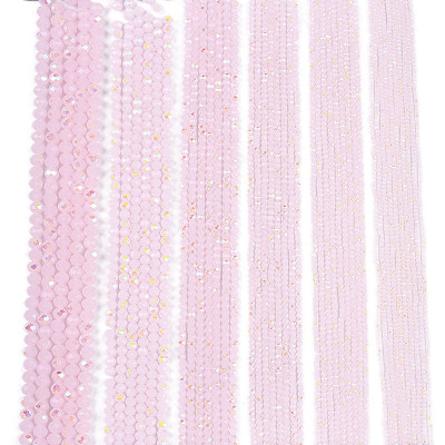 Electroplate Glass Beads Strands EGLA-A044-J8mm-L02-1