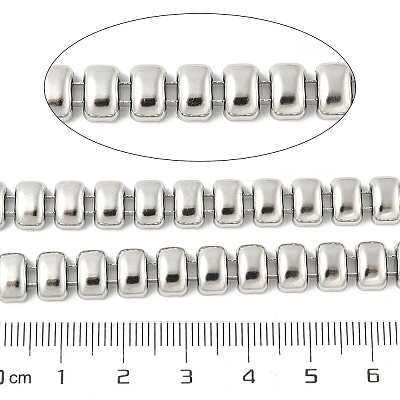 304 Stainless Steel Rectangle Link Chains CHS-F021-01P-1