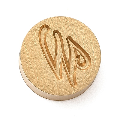 Golden Tone Brass Letter Stamps KK-R005-01W-1
