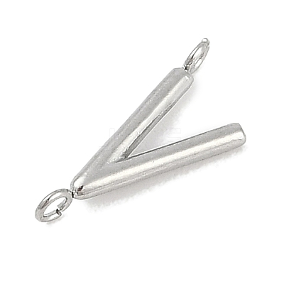 304 Stainless Steel Letter Connector Charms LS-STAS-M108-01P-22-1