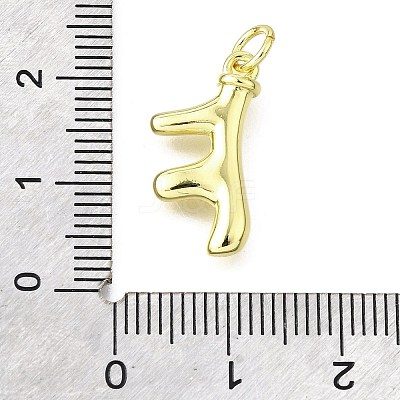Brass Pendants KK-V007-35G-1