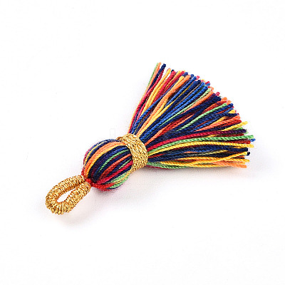 Polycotton(Polyester Cotton) Tassel Pendant Decorations FIND-N006-01A-1