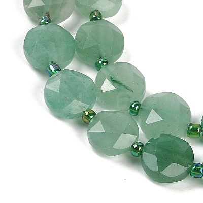Natural Green Aventurine Beads Strands G-C116-A81-01-1