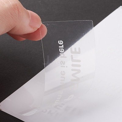 Waterproof PVC Self-Adhesive Stickers DIY-A031-10-1