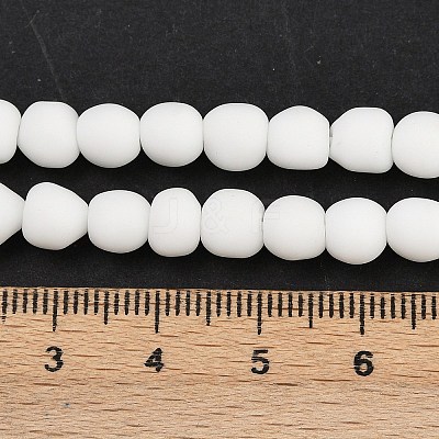 Frosted Handmade Lampwork Beads LAMP-C022-01E-1