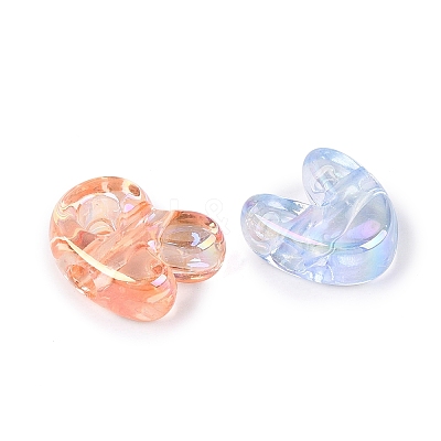 UV Plating Transparent Acrylic Beads OACR-Q204-08-1