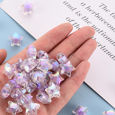 Transparent Acrylic Beads LS-TACR-S152-02D-SS2114-1