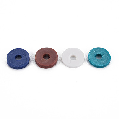 4 Colors Handmade Polymer Clay Beads CLAY-N011-032-17-1
