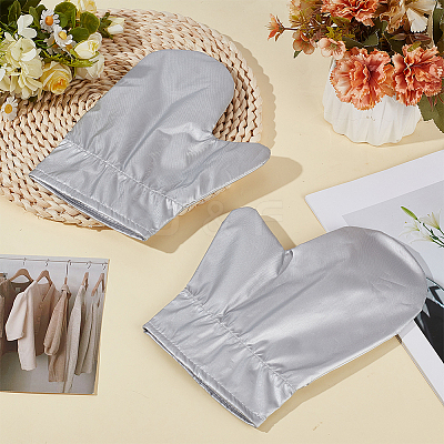 2 Pairs Polyester Microwave Oven Protective Gloves AJEW-CY0002-88-1