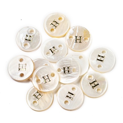 Freshwater Shell Buttons BUTT-Z001-01H-1