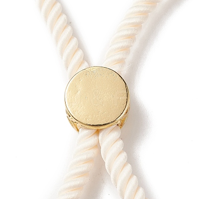 Half Finished Twisted Milan Rope Slider Bracelets FIND-G032-01G-09-1
