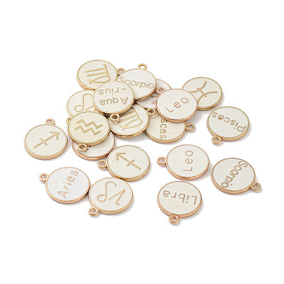 (Defective Closeout Sale: Yellowing) Alloy Enamel Pendants ENAM-XCP0001-38-1