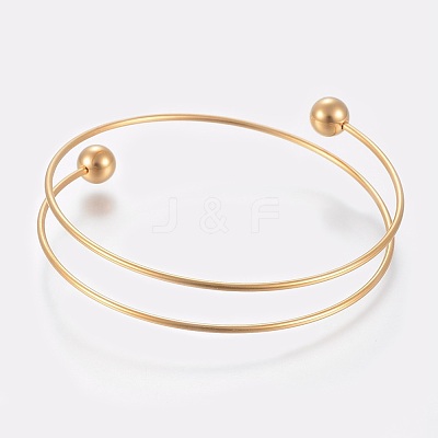 Ion Plating(IP) 304 Stainless Steel Bangles Making X-MAK-K019-01G-1