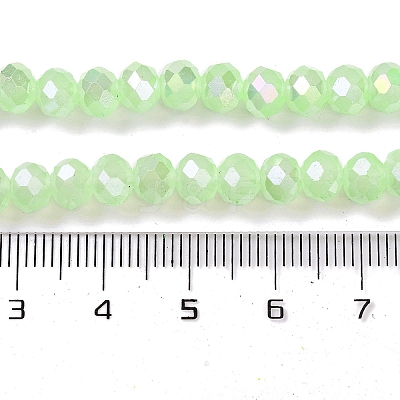 Baking Electroplate Glass Beads Strands DGLA-A039-J8mm-B10-1