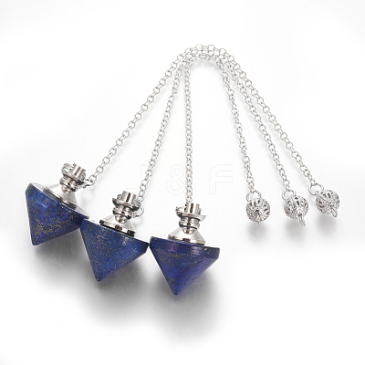 Natural Lapis Lazuli Cone Dowsing Pendulums G-G771-D01-1
