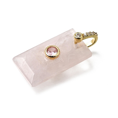 Natural Rose Quartz Pendants GG-CBA7610-05G-02-1