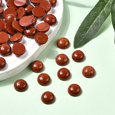 Natural Red Jasper Cabochons G-H1596-FR-10mm-15-1
