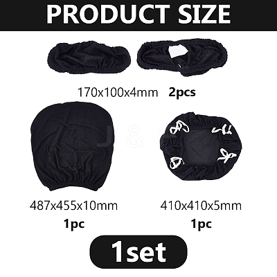 Polyester Chair Pad & Back & Handrail Cover Sets AJEW-WH0077-049A-1