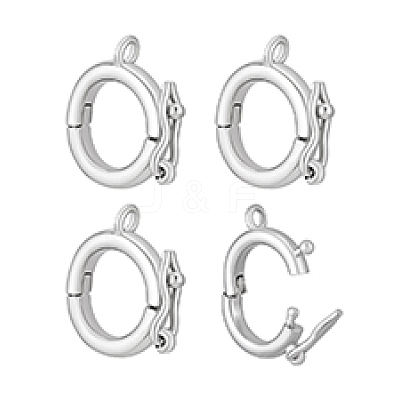 4Pcs 925 Sterling Silver Twister Clasps STER-PH0004-33-1
