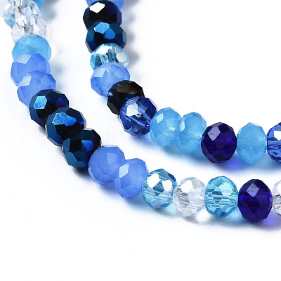 Electroplate Glass Beads Strands EGLA-T020-12A-1