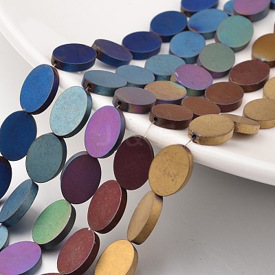 Electroplate Non-magnetic Synthetic Hematite Beads Strands G-F300-10-F-1