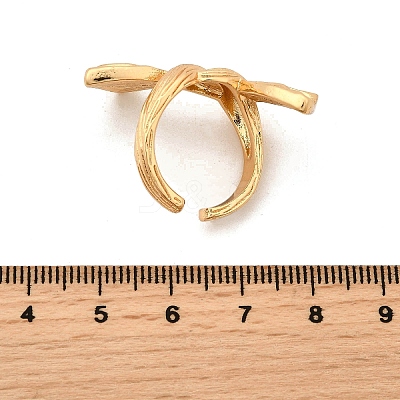 Brass Adjustable Cuff Open Rings for Women RJEW-Z097-03G-01-1