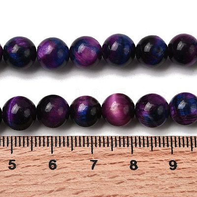 Natural Tiger Eye Beads Strands G-F561-8mm-B07-1
